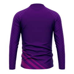 All Sports,昇華 サッカー 1/4 zip,紫,オリジナル トレーニングウエア