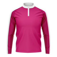 All Sports,昇華 サッカー 1/4 zip,ピンク,オリジナル トレーニングウエア